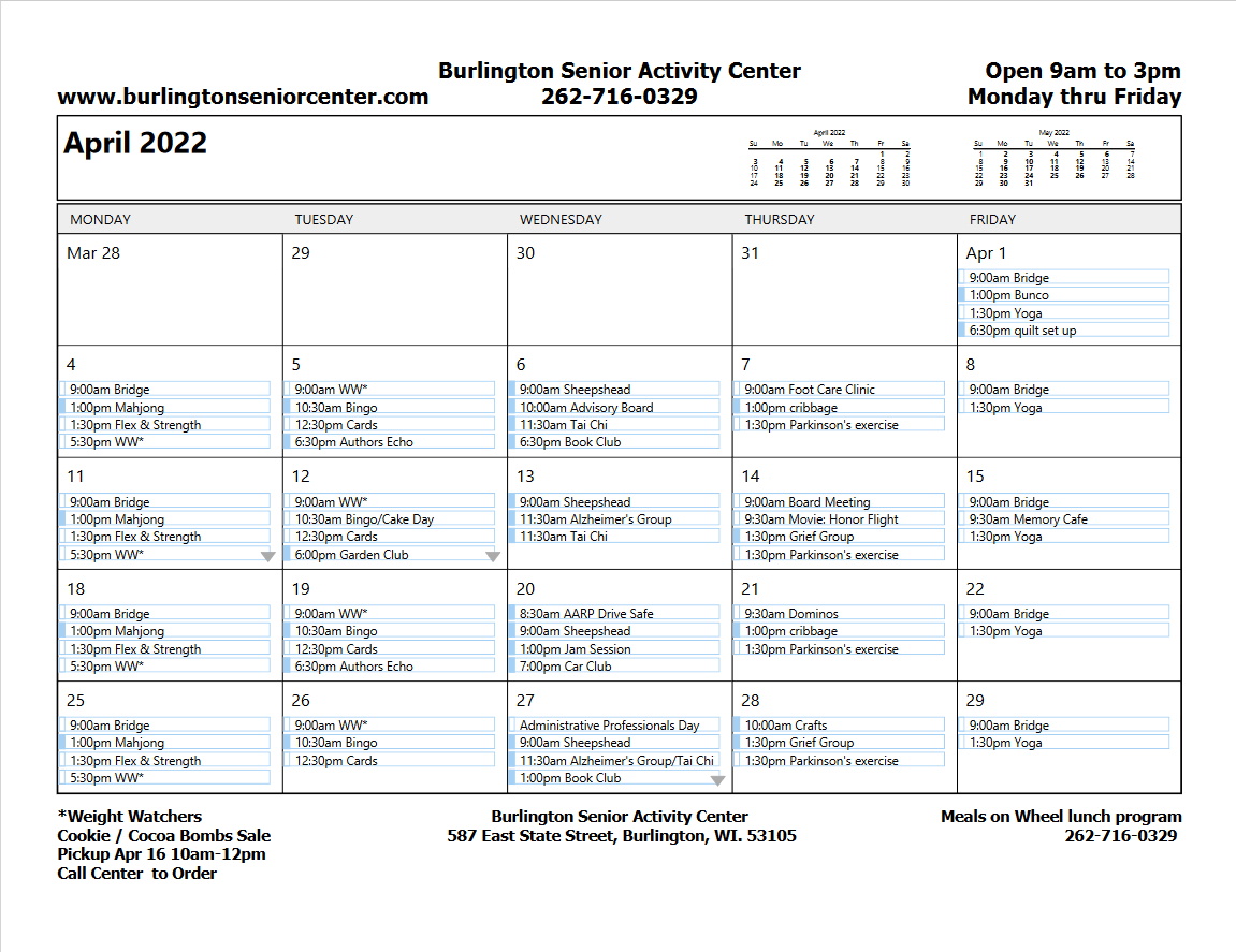 Donate Burlington Senior Center